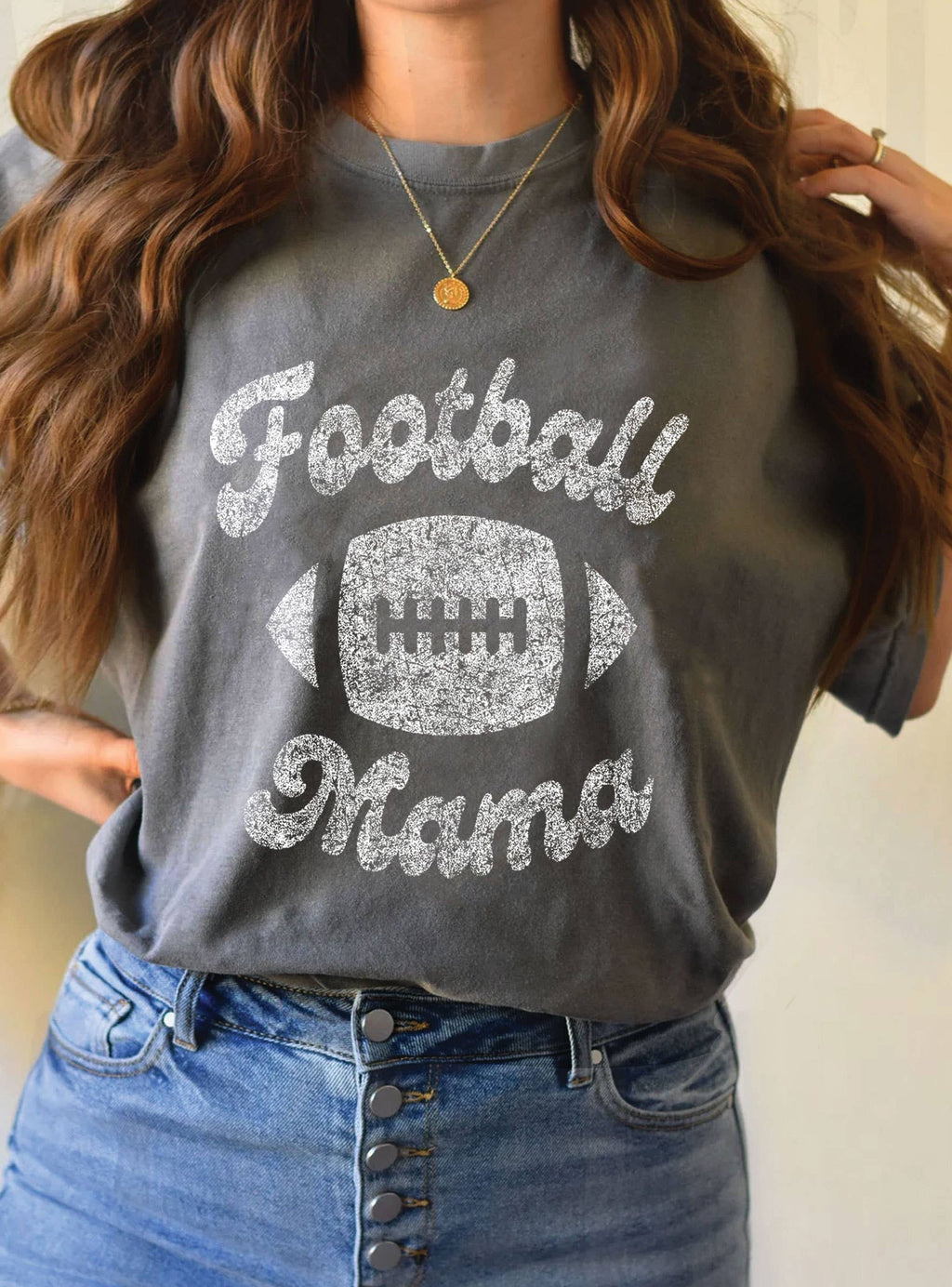 Rustee Clothing - FOOTBALL MAMA GRAPHIC TSHIRTS