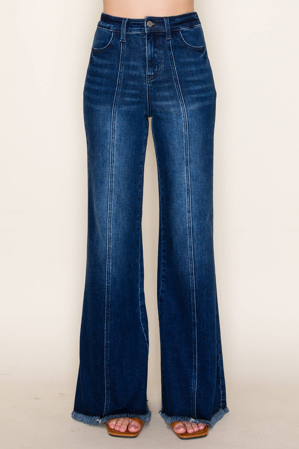 WISTERIA LANE - WIDE LEG PALAZZO FIT JEANS WITH STRETCH 2472PIC