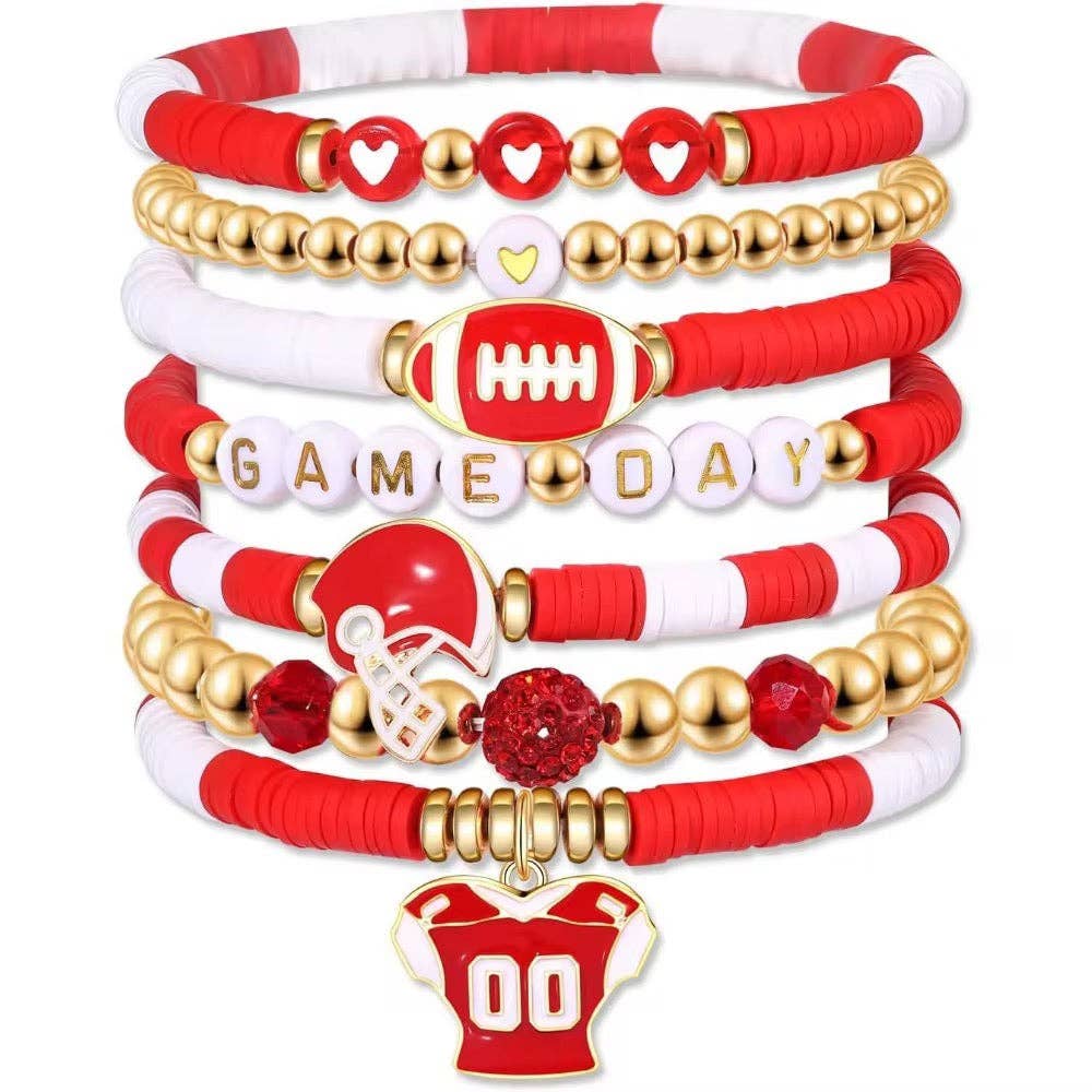 Curated By Suarez - Game Day Wrist Stacks - Football