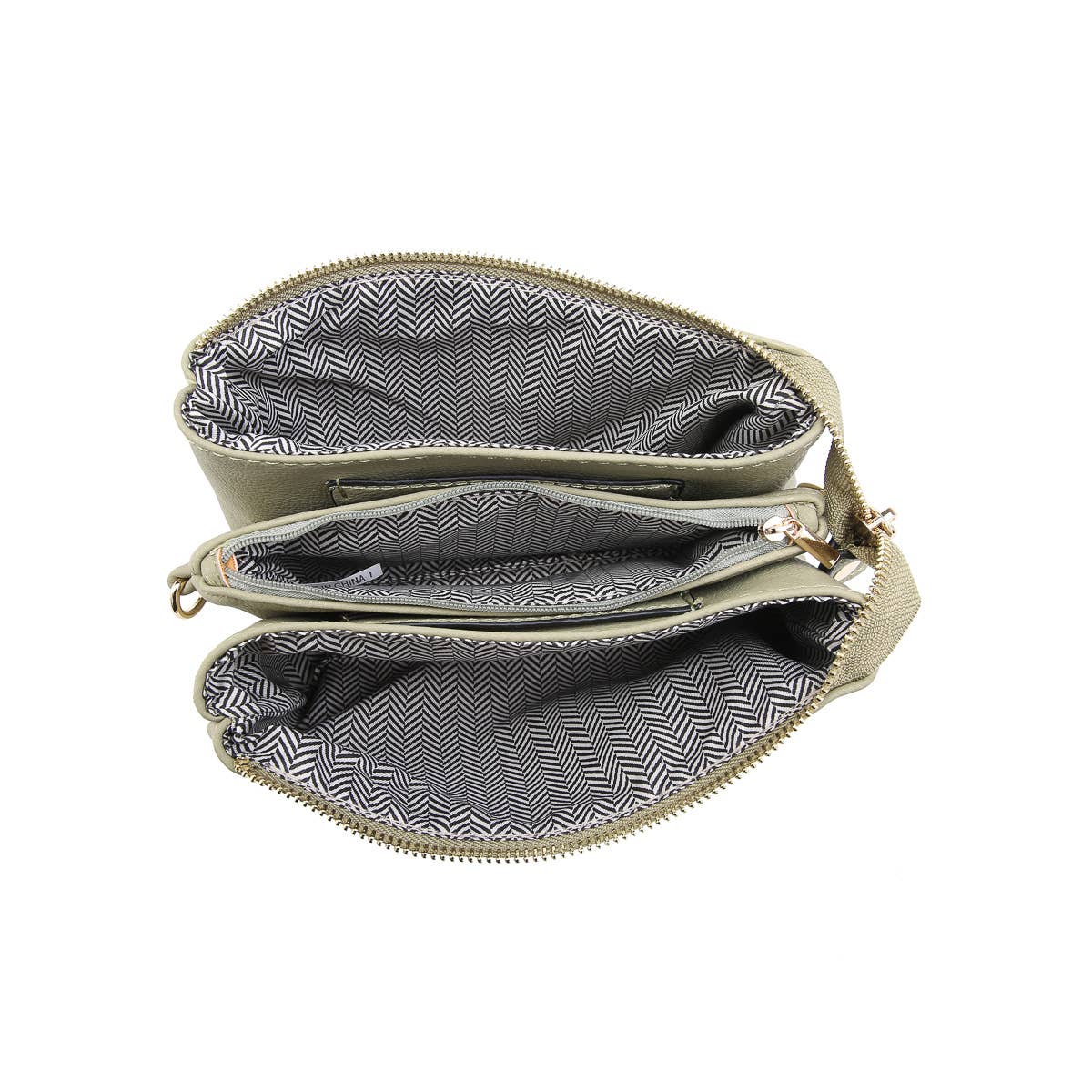 Jen & Co. - Riley Cow 3 Compartment Crossbody/Wristlet | M013COW